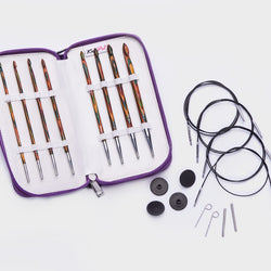 KnitPro Symfonie Wood Interchangeable Tunisian Crochet Hook Set