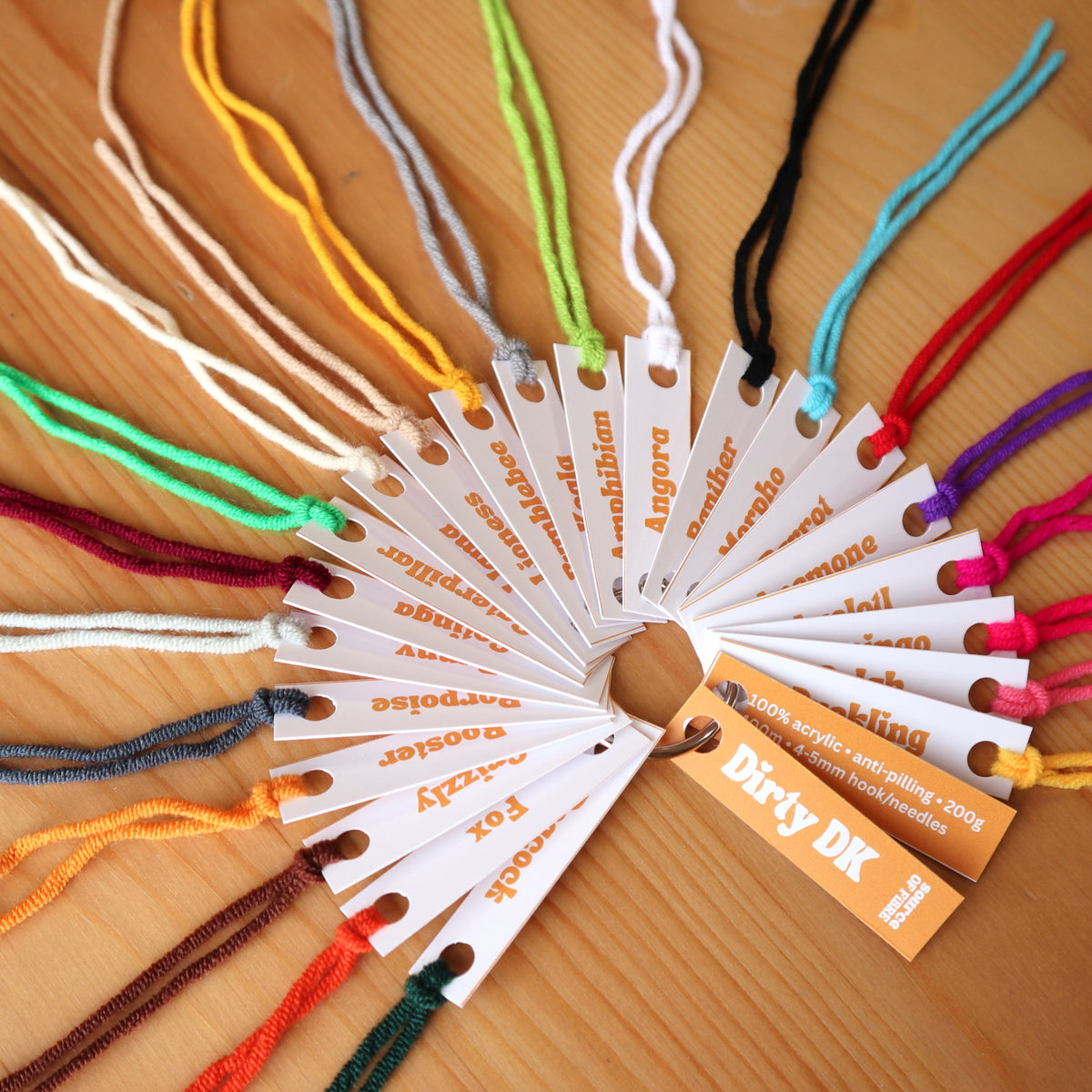 Colour Swatch Cards – Source Of Fibre