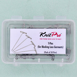 KnitPro Lace Blocking T-Pins 50 Pack